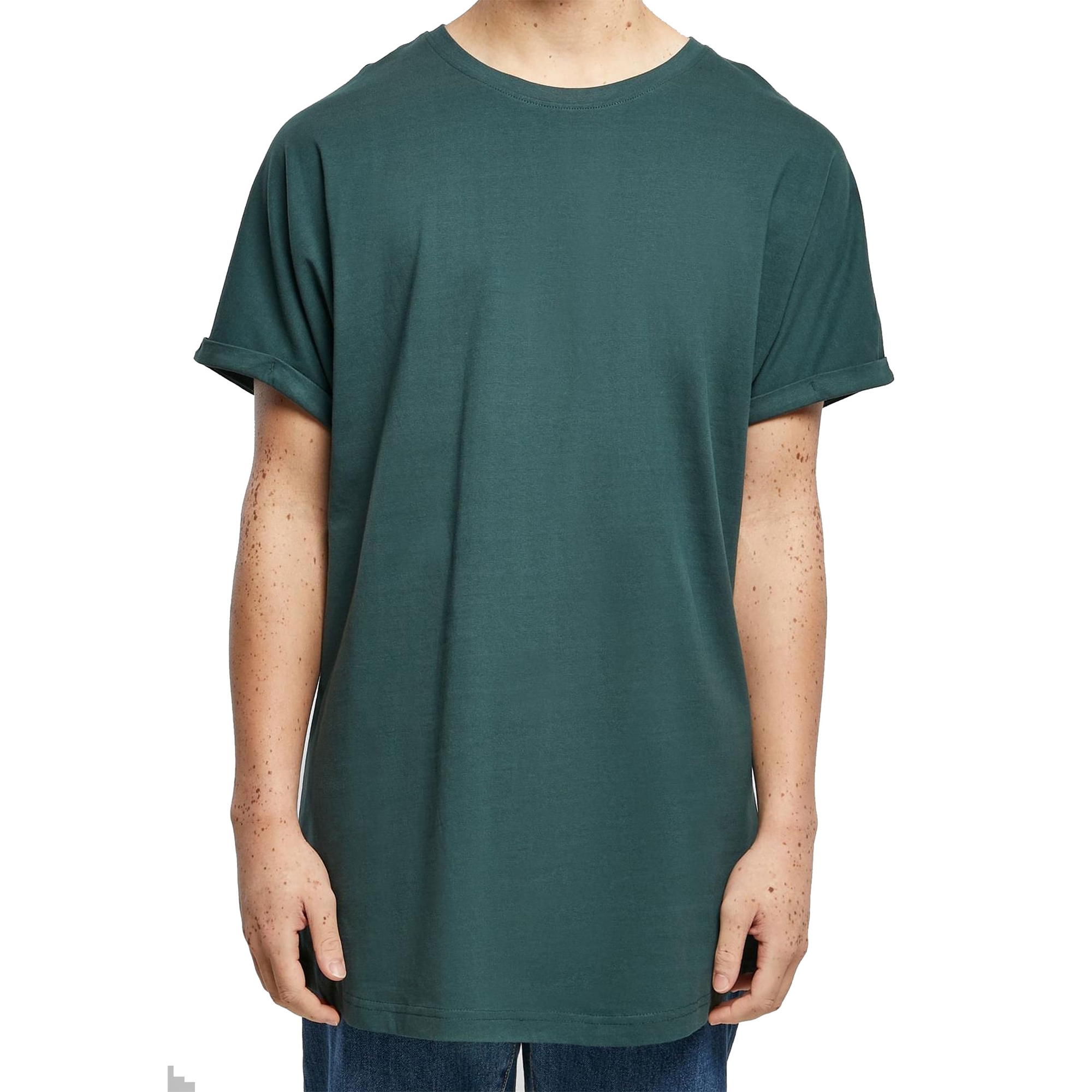 Urban Classics Herren T-Shirt | Turnup Long eBay Shirt Shaped oversize Tee extra lang