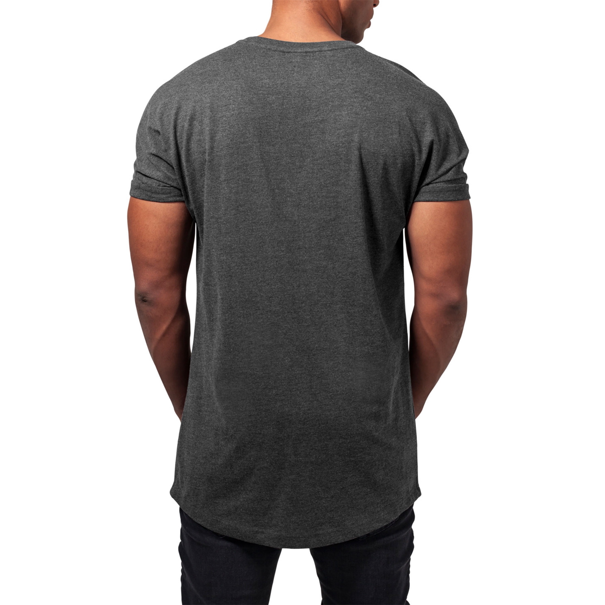 Urban Classics Herren T-Shirt Shaped eBay Shirt Tee | oversize Turnup lang Long extra