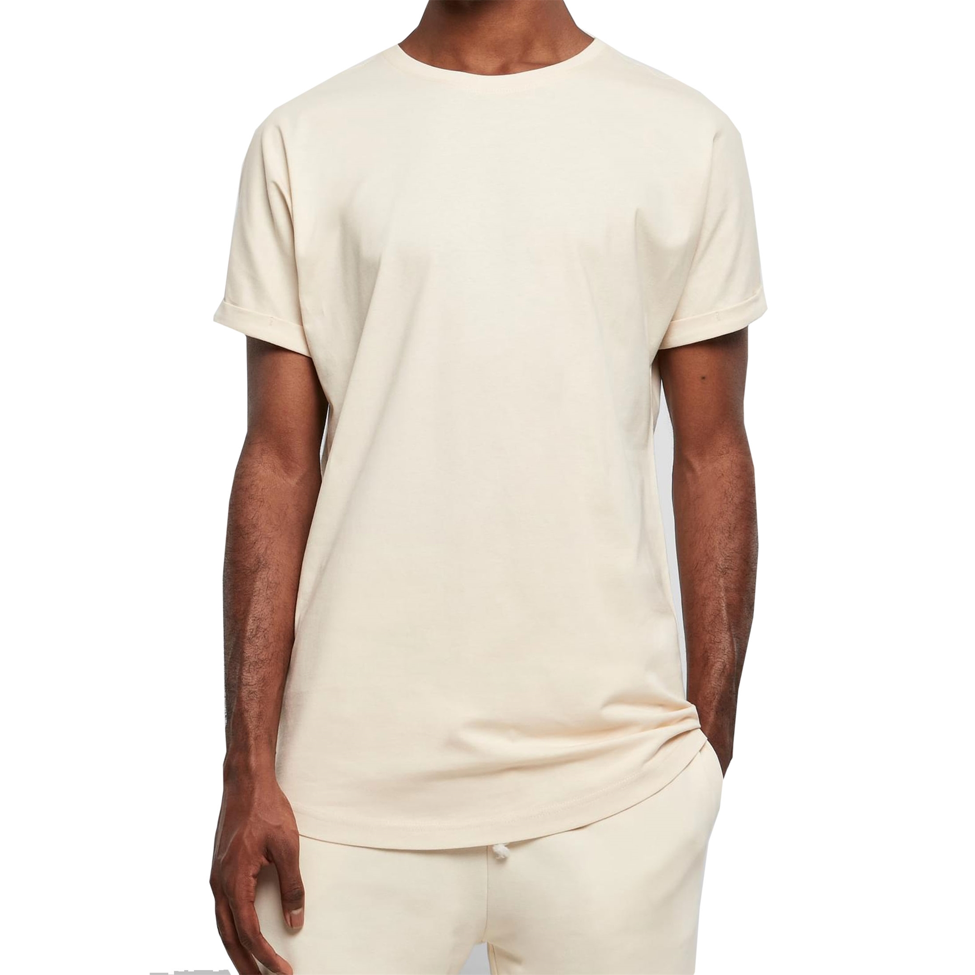 Urban Classics Herren T-Shirt Shaped lang eBay Tee | Shirt Turnup oversize Long extra